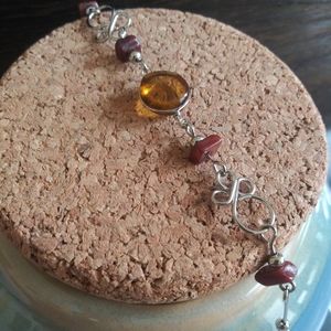 3 for $12 Semi Precious Coffee Stone Bracelet